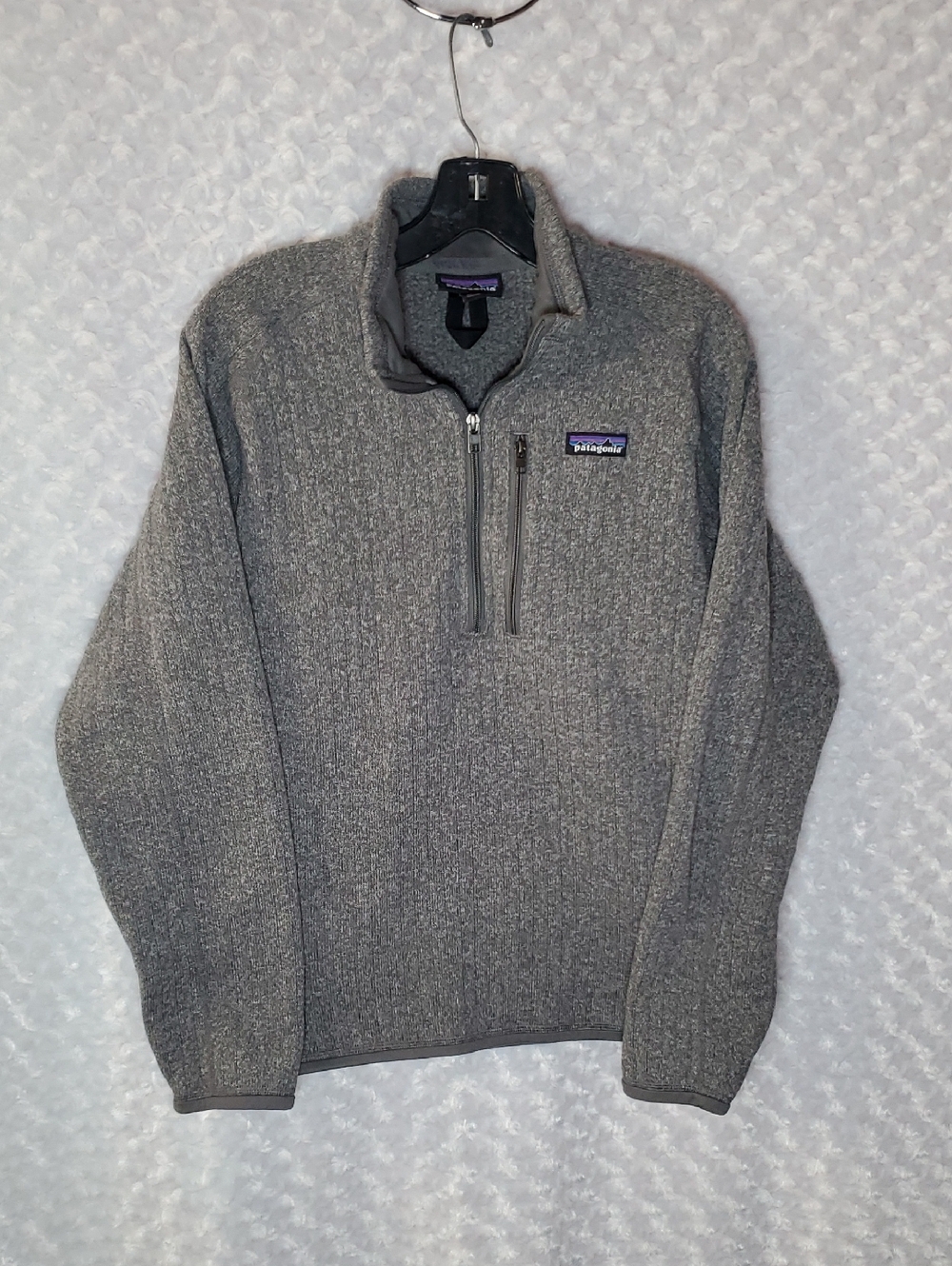 Patagonia Men's Heather Gray Half-Zip Fleece Pullover S